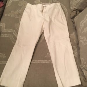 Banana Republic white capris